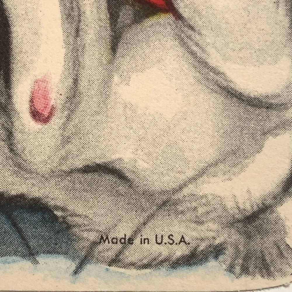Vintage 1950’s Era Bunny Valentine Card Die-Cut Rabbit